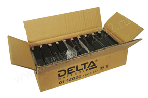 Упаковка аккумулятора Delta DT 12022. Фото №2