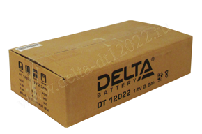 Упаковка аккумулятора Delta DT 12022. Фото №1